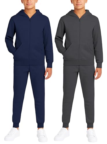 Amazon.com: Quad Seven Boys Sweatsuit Set - 4 Piece Solid Fleece
